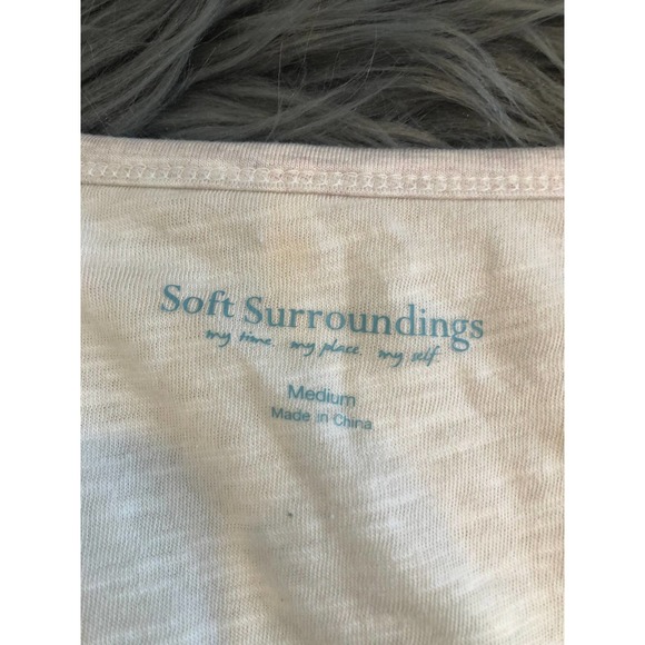 soft surroundings asymmetrical tunic top size medium - Picture 3 of 3